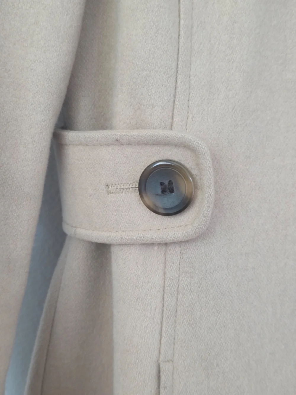 Victoria's Secret Honey Beige Wool Blend Long Pea Coat - Size 0